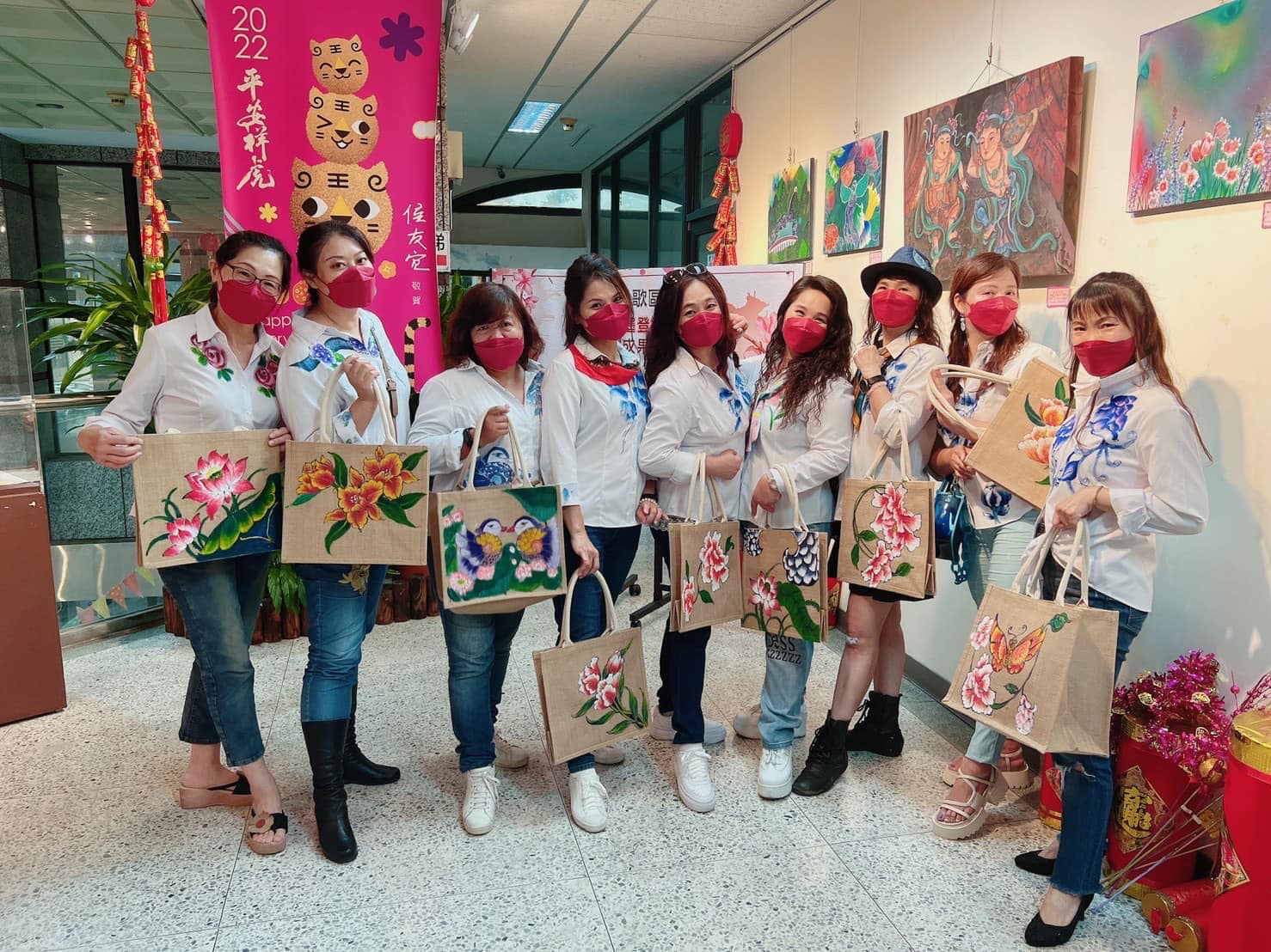 20220616「初妝-婦女大學師生聯展」春季特展，於鶯歌區公所樂陶藝文走廊-4