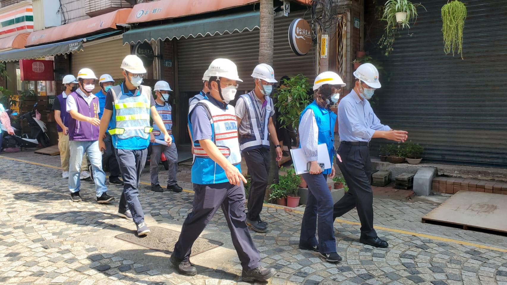 20220627新北市陳副市長純敬6月27日蒞臨鶯歌區視察，三鶯文創整合計劃及重慶橋視察工程進度-11