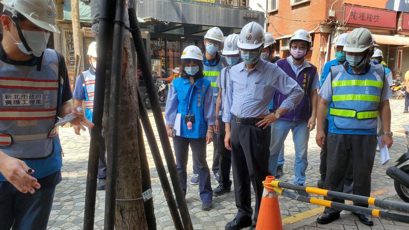20220627新北市陳副市長純敬6月27日蒞臨鶯歌區視察，三鶯文創整合計劃及重慶橋視察工程進度-12