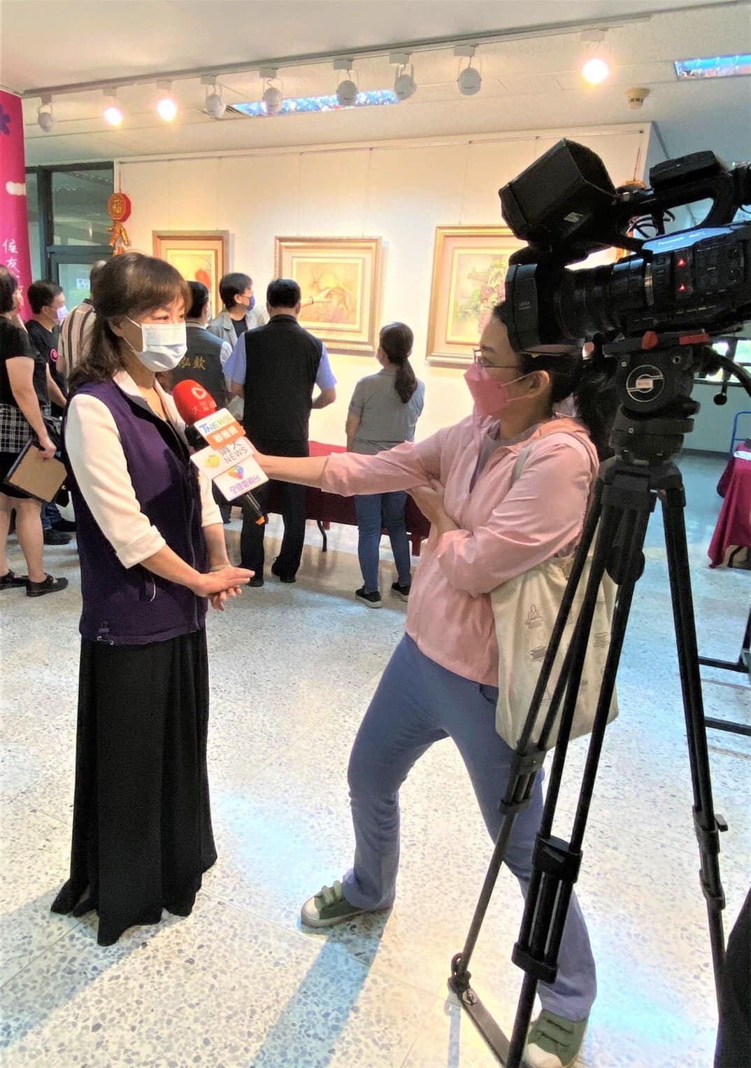 20220728新北市鶯歌工商進修部廣告設計科展出【老中青三代學生聯合畫展】-9