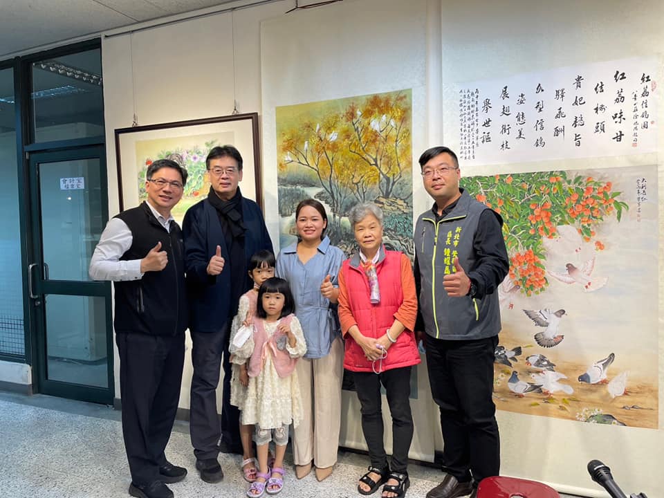 三鶯文創整合計畫-鶯歌區公所藝文走廊「張瑜芳、陳芳草 婆媳花鳥水墨聯展」-1