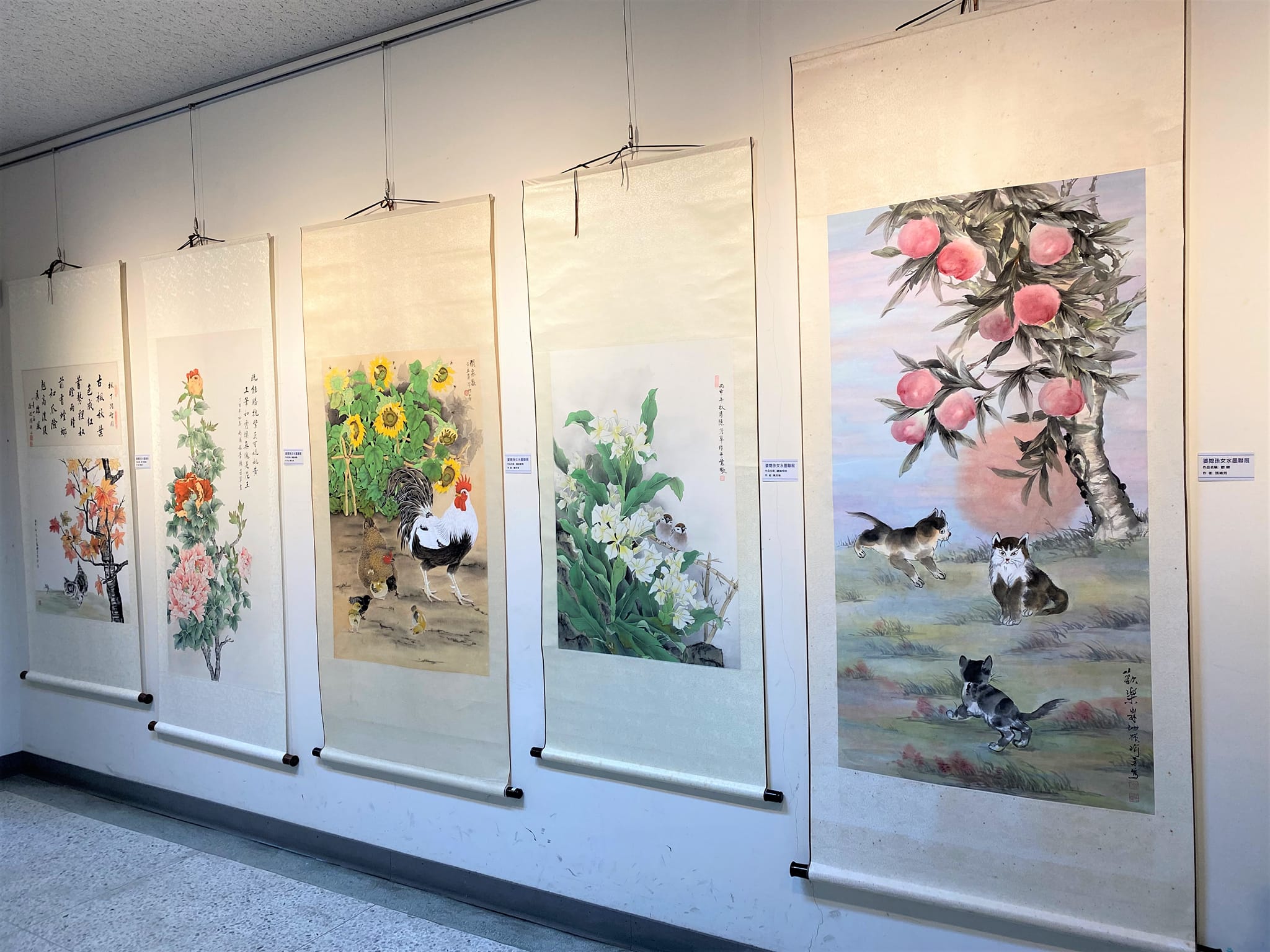 三鶯文創整合計畫-鶯歌區公所藝文走廊「張瑜芳、陳芳草 婆媳花鳥水墨聯展」-10