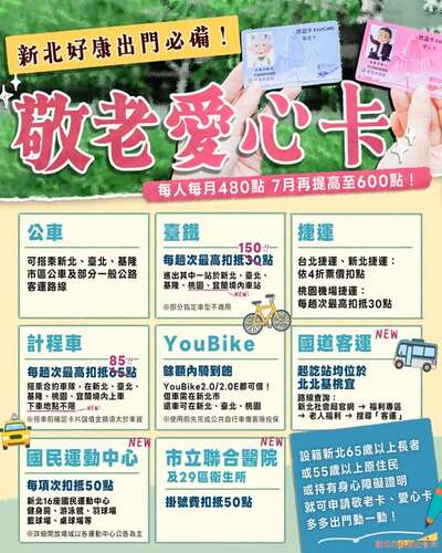 愛心敬老卡海報