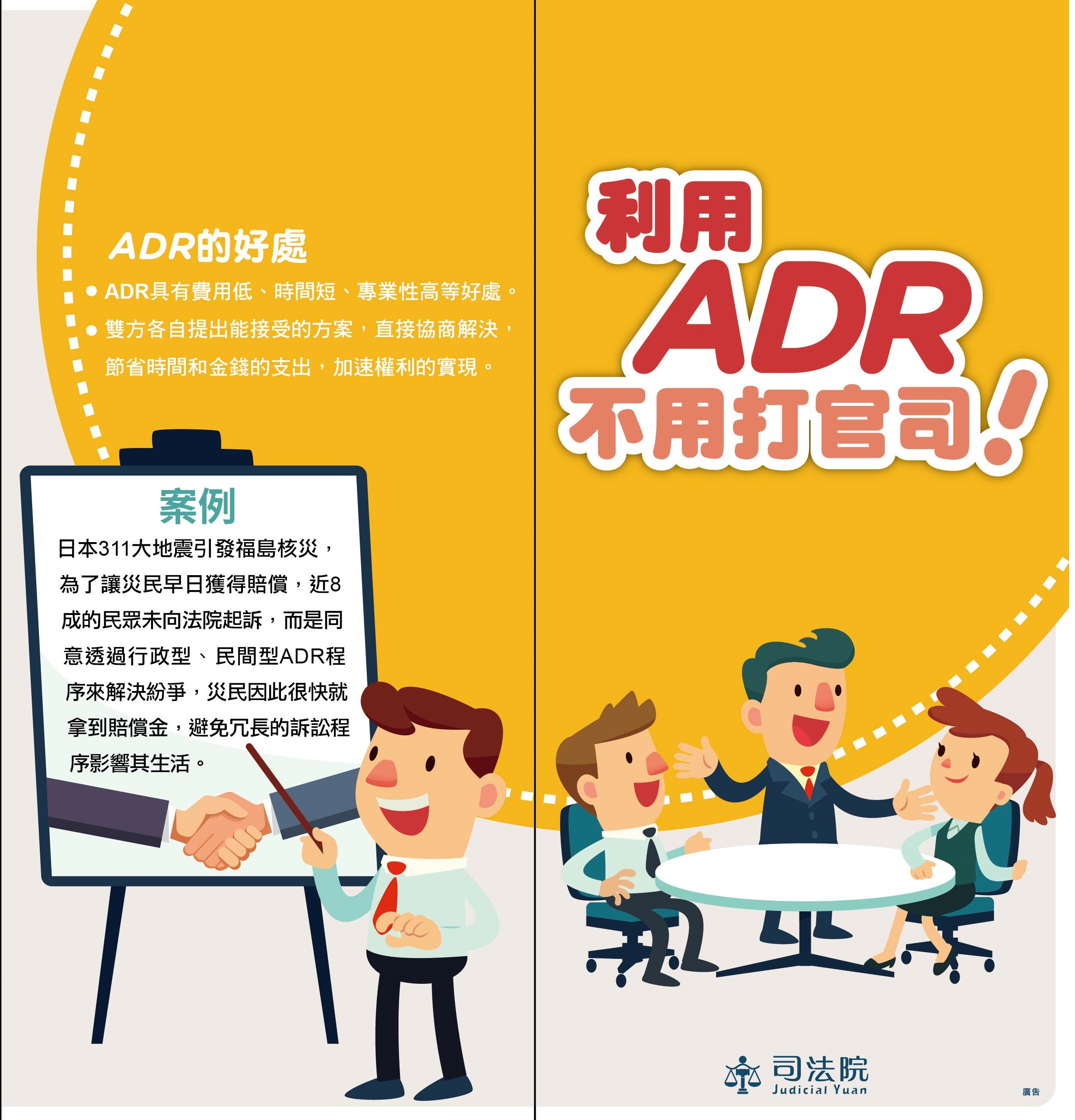利用ADR，不用打官司