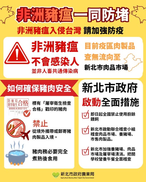 非洲豬瘟 一同防堵